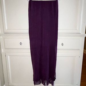 Layers by Lizden Acrylic Purple Fringe Scarf
